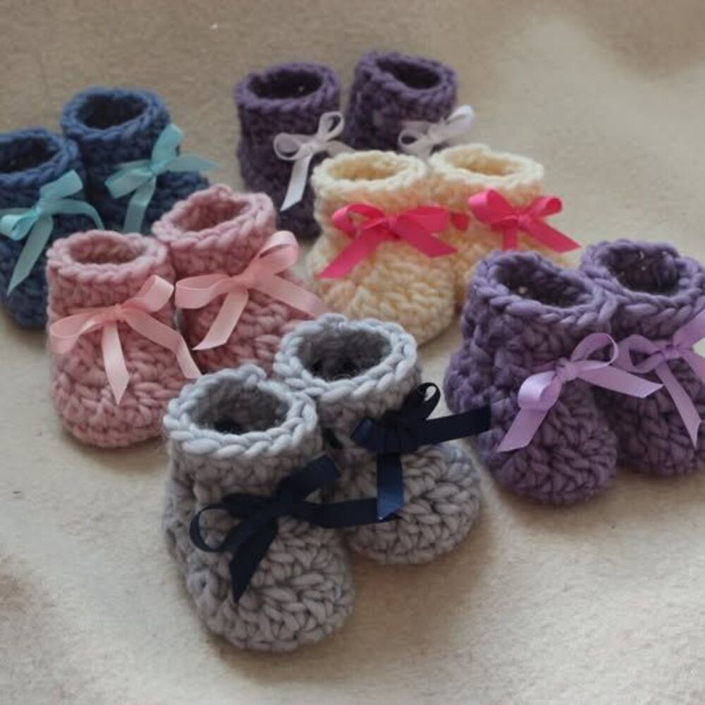 Baby booties Wool